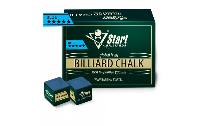 Мел Startbilliards 5 звезд синий (72шт) Мел Startbilliards 5 звезд синий (72шт)